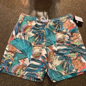 Star Wars baby Yoda men’s swim trunks